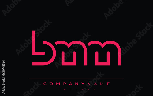 BMM abstract letter logo design. Modern Business Logo Design With Abstract Typography and Contemporary Style