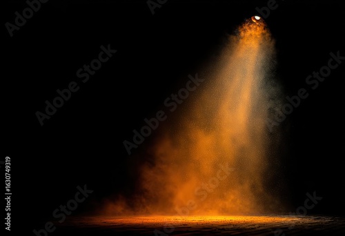 Stage spotlight illuminating dust (1)