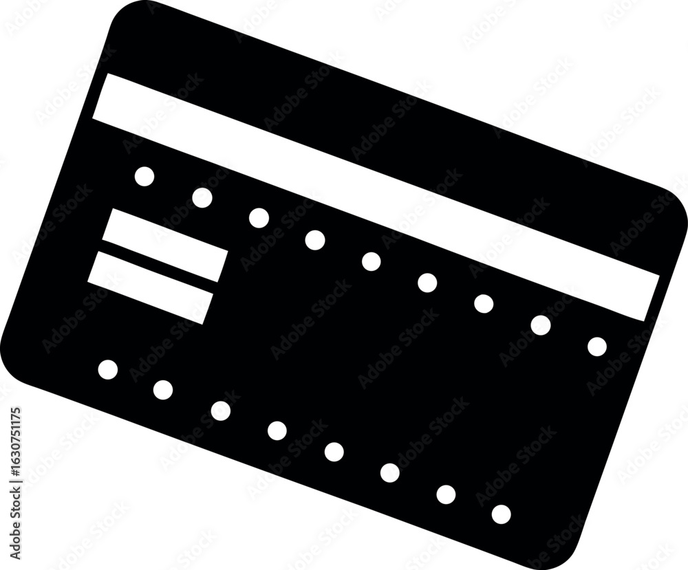 Fototapeta premium Bank Card Vector Icon
