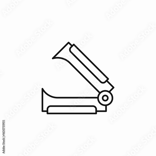 staple remover open icon sign vector
