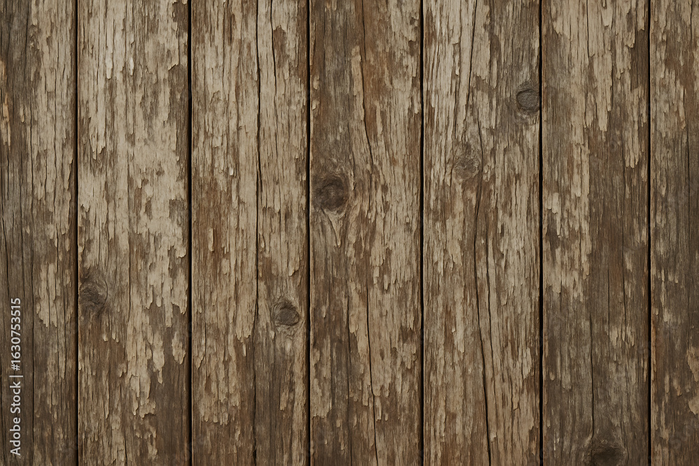 Naklejka premium Rustic Weathered Wood Planks with Natural Grain and Texture for Vintage Design Background