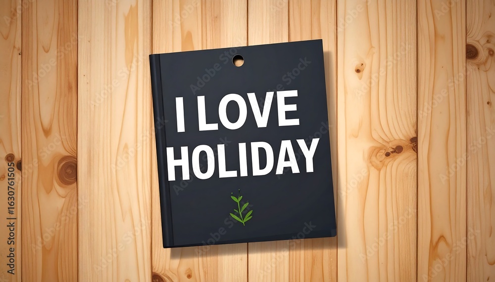 Obraz premium Holiday book cover, love