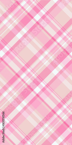 Inspiration texture tartan seamless, festive check fabric plaid. Border pattern vector textile background in pink and light colors.