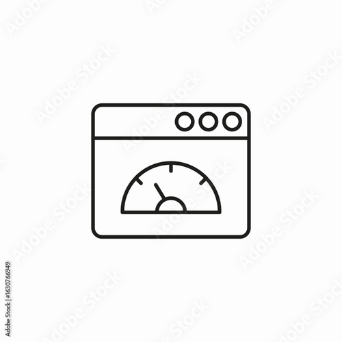 browser speed meter icon sign vector