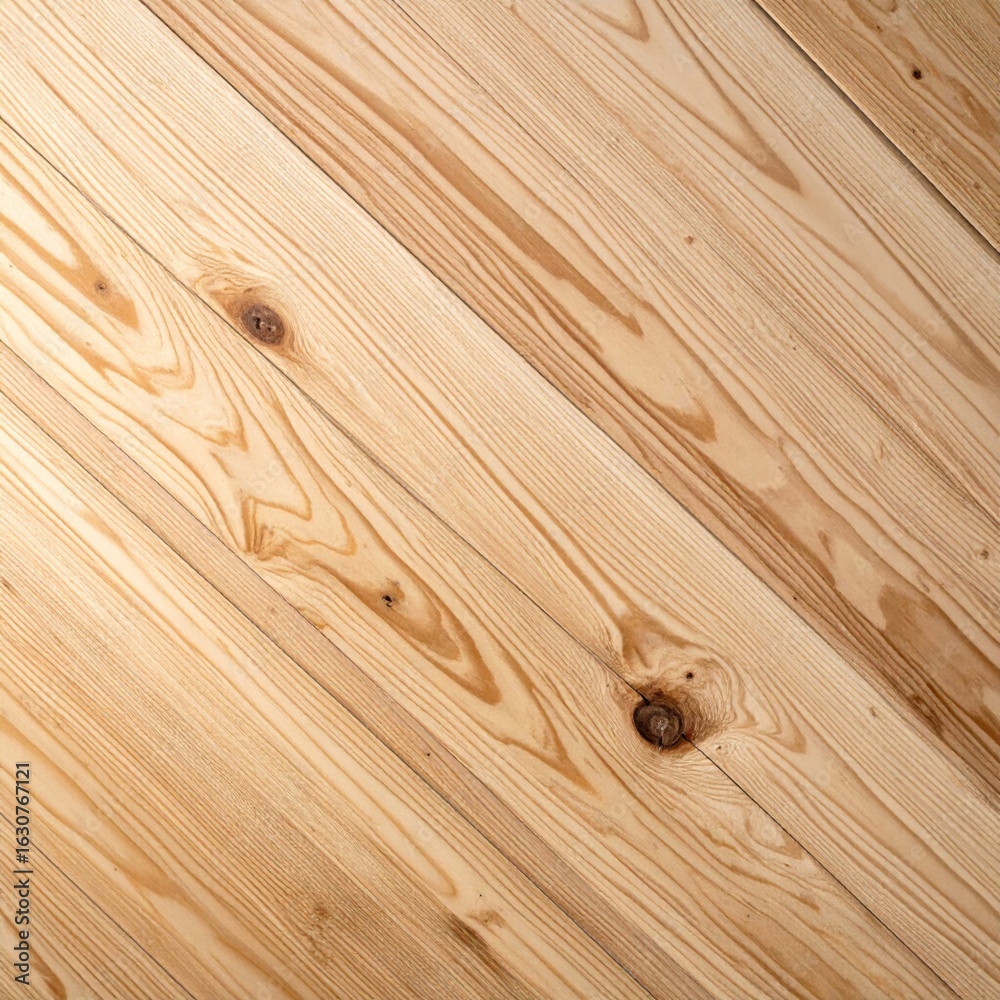 Fototapeta premium Detailed Wooden Texture Showing Diagonal Pattern with Natural Grain and Knots