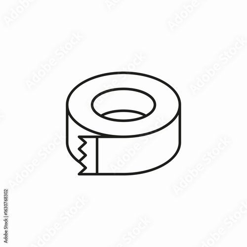 roll adhesive tape icon sign vector