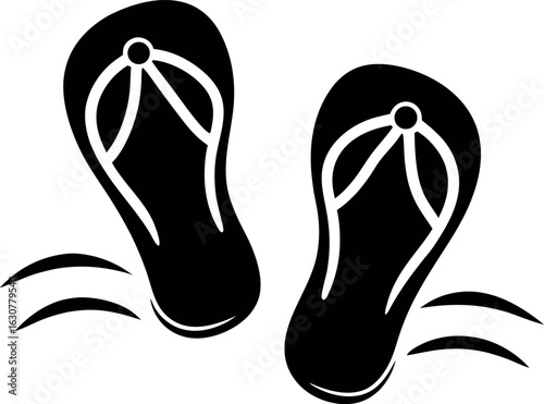 Beach Slippers Vector