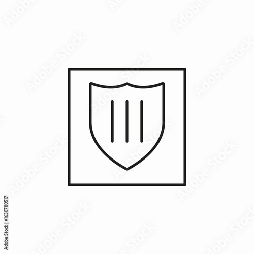secure protection shield icon sign vector