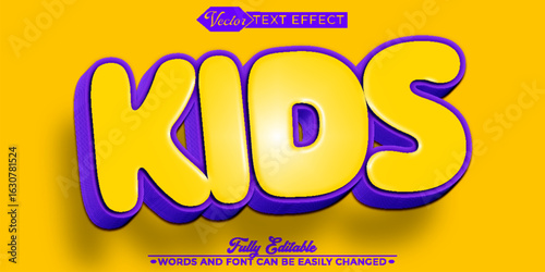  Playful Happy Kids Vector Fully Editable Smart Object Text Effect