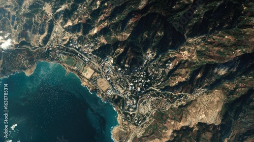 Top down Satellite view Interactive platform allowing users to zoom into specific regions of Earth based on live satellite feed
