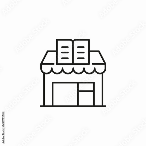 book library store icon sign vector