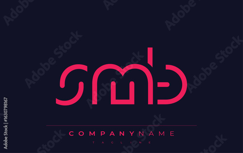 SMB abstract letter logo design. Modern Business Logo Design With Abstract Typography and Contemporary Style