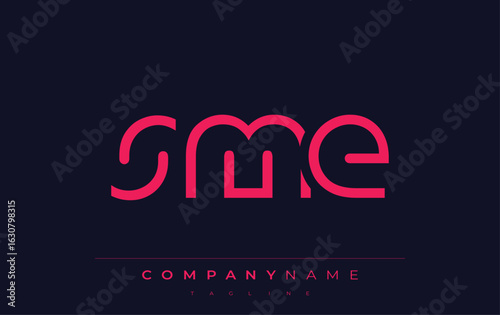 SME abstract letter logo design. Modern Business Logo Design With Abstract Typography and Contemporary Style