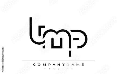 TMP abstract letter logo design. Modern Business Logo Design With Abstract Typography and Contemporary Style
