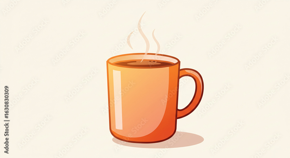Obraz premium Warm Orange Coffee Mug