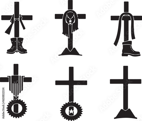 Honoring sacrifice, symbols of remembrance and fallen heroes