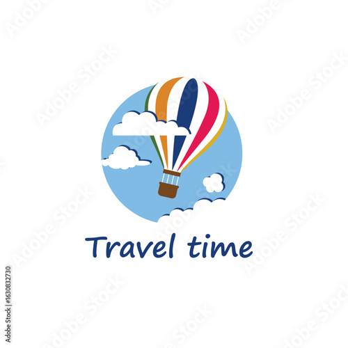 hot air balloon icon isolated on white background