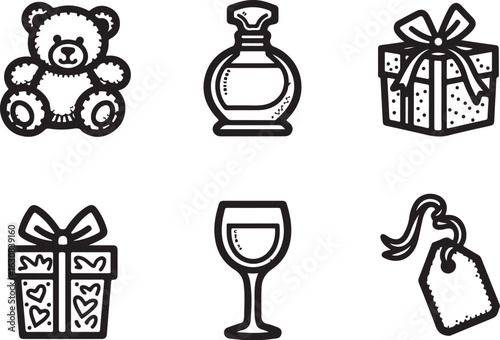 Celebrate life's moments with these charming gift icons!