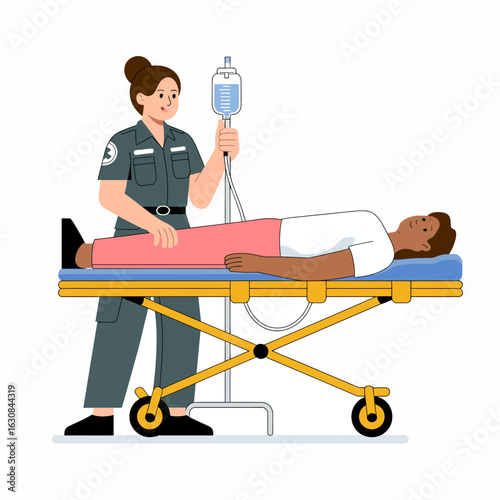 Medical Emergency Response Illustration