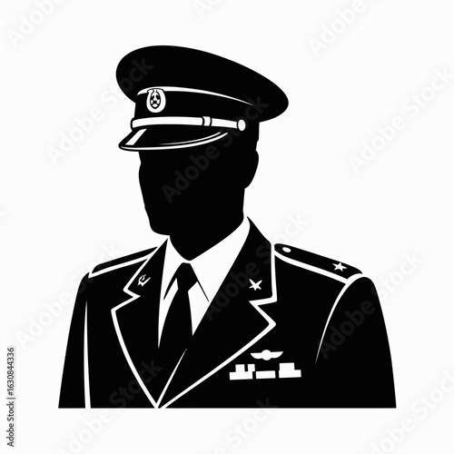 Military Officer Silhouette