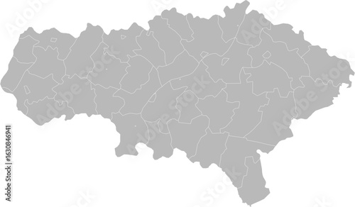 Saratov Oblast, Russia – administrative vector map with district boundaries (Web Mercator projection, PPT-compatible & fully editable)