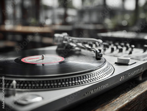 Retro Vinyl DJ Set at Cozy Lounge Space