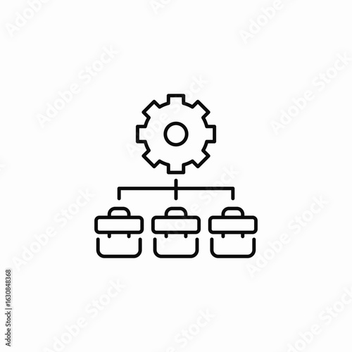 employment modifications icon sign vector