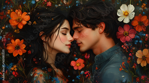 Beautiful couple in love