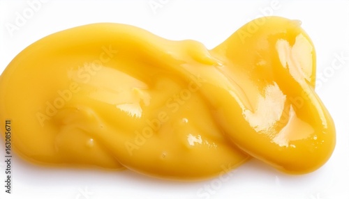 Golden yellow custard swirl