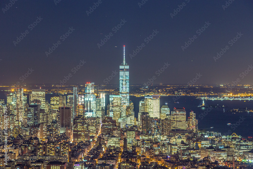 Fototapeta premium specular skyline view of New York