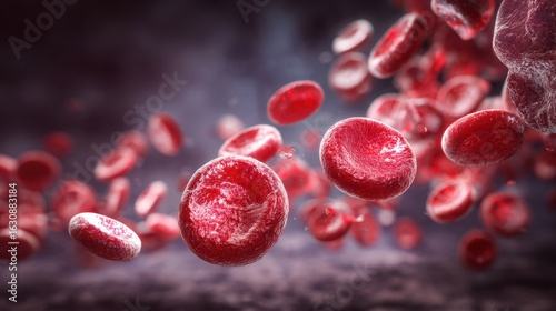 Dynamic CGI of hemolytic anemia causing destruction of erythrocytes combined with kidney inflammation and impaired filtration function.