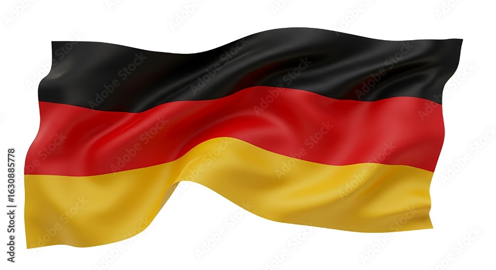 waving flag of germany waving flag of germany