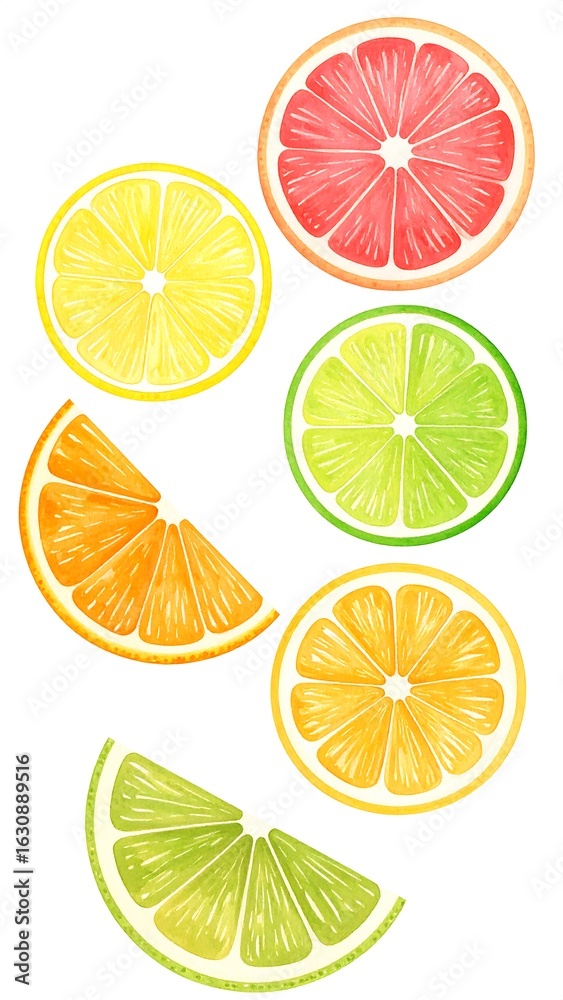 Fototapeta premium Citrus fruit slices (1)