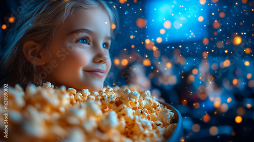 Popcorn, movie theater at home