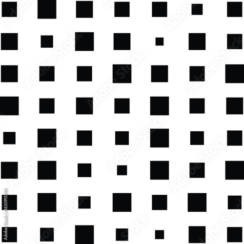 Irregular sized square dot pattern in grid