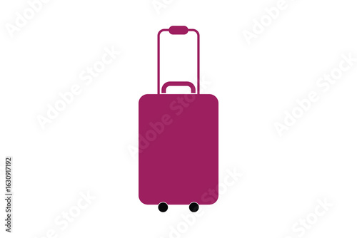 suitcase and luggage icon. suitcase with luggage icon, briefcase and trolley icon.