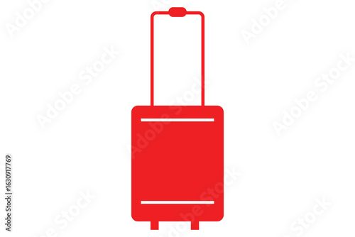 suitcase and luggage icon. suitcase with luggage icon, briefcase and trolley icon.