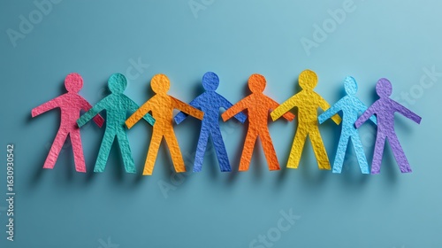 Diverse People Joining Together as a Team Concept