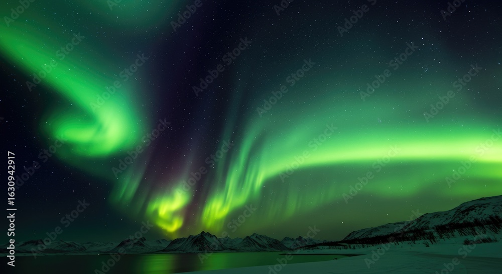 custom made wallpaper toronto digitalThe aurora borealis glows and swirls across the night sky.
