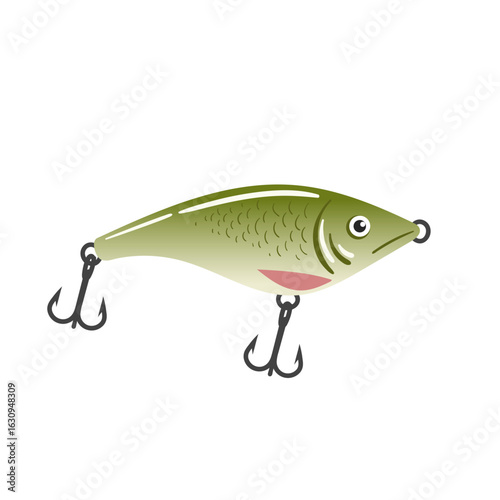 Green Crankbait Fishing Lure
