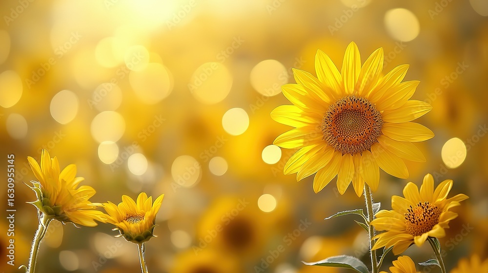 Fototapeta premium Stack of pancakes topped with chocolate sauce and nuts on a plate.