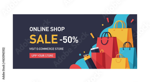 Unleash incredible savings with our vibrant online shop sale offering a fantastic 50% discount!