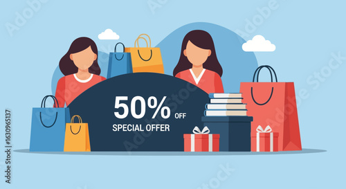 Grab 50% off this special offer with exciting shopping bags and gifts