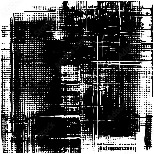 Vector Abstract distressed geometric with rectangular shapes.