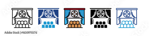 Cinema Complex multiple icon