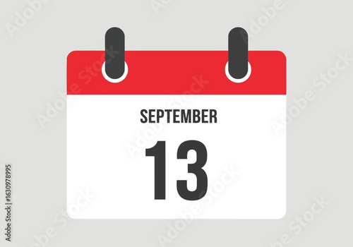 Calendar page showing September 13th date