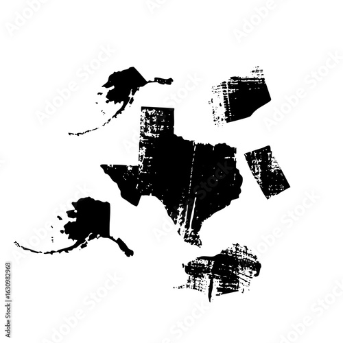 Vector Abstract United States Map