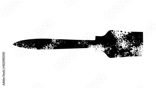 Vector Distressed dagger with a speckled eroded effect.