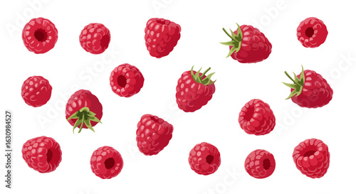 delicious raspberry pattern perfect for food blogs and packaging