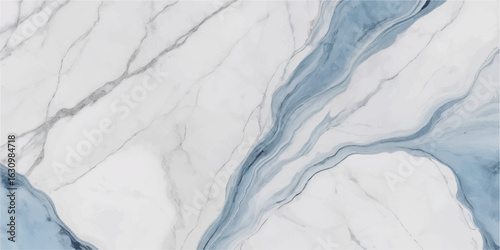 Abstract blue paint background with snowy texture and winter frost pattern